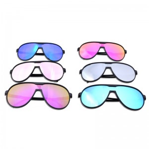 US065 Occhiali da sole unisex per aviazione di marca personalizzata Occhiali da sole quadrati a doppio ponte