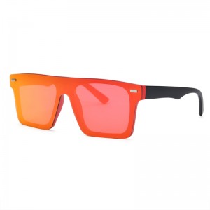 US035 occhiali da sole personalizzati firmati con tonalità quadrate rosse all'ingrosso all'ingrosso