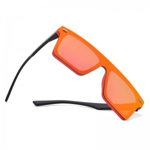 US035 occhiali da sole personalizzati firmati con tonalità quadrate rosse all'ingrosso all'ingrosso