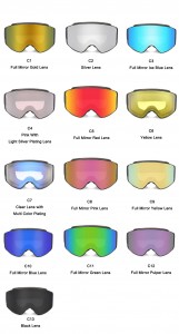 UF068 occhiali da sole da sci da neve da uomo occhiali da sci femminili otg