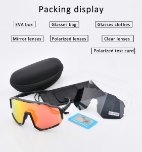 UY075 Occhiali da sole da sole sportivi da ciclismo polarizzati OEM UV400 all'ingrosso TR90